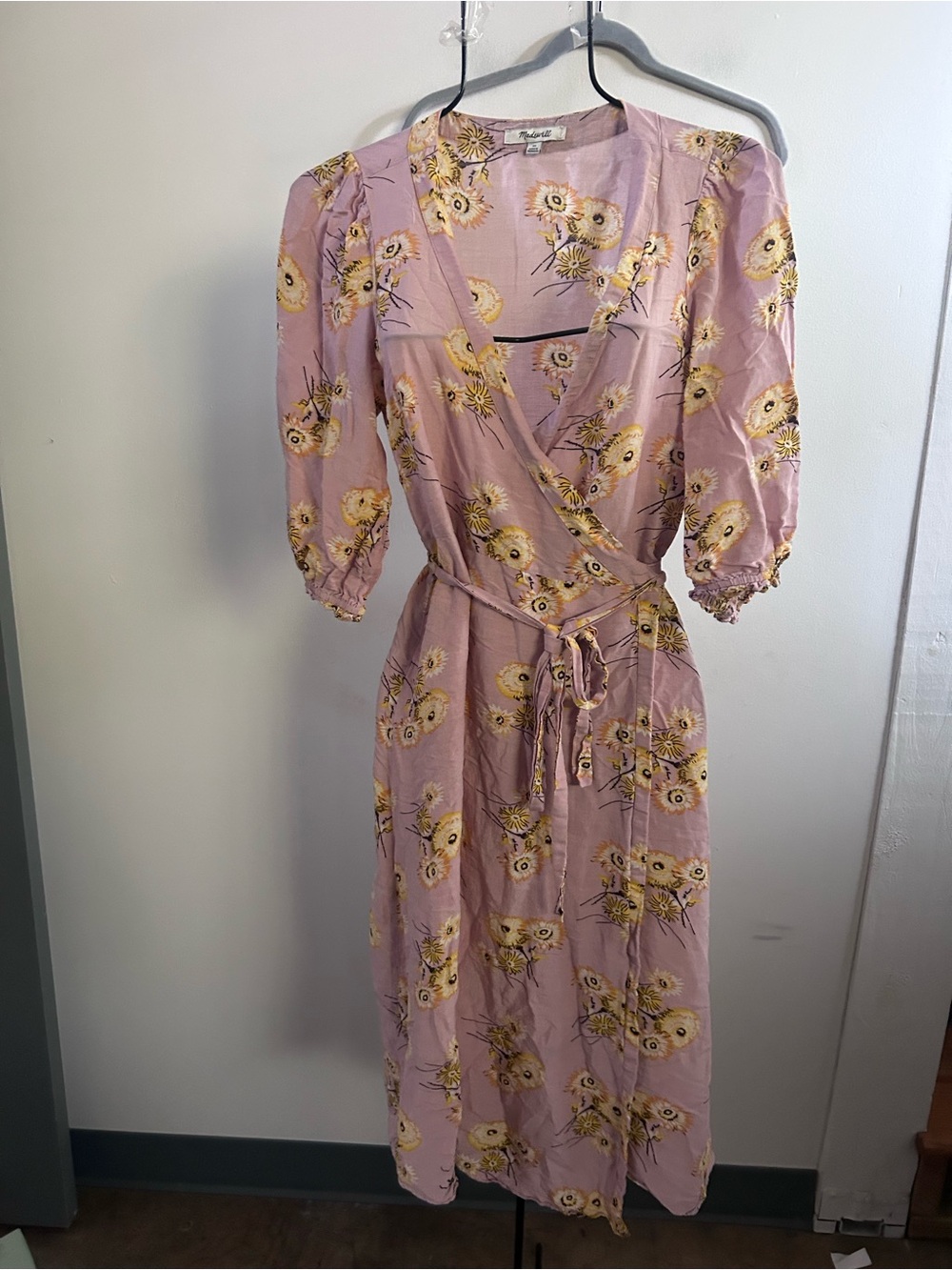 Madewell wrap style floral dress XS